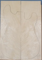 Curly maple guitar top type ' B'  light figure number 261