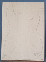 Curly maple guitar top type ' B'  light figure number 289