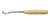 pflc1102 - Pfeil woodcarving spoon bent gouge cut 11A -  2mm