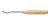 pflc1206 - Pfeil woodcarving spoon bent v-tool cut 12A -  6mm