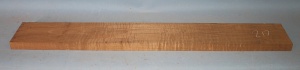 Torrified curly maple neck blank type F light figure number 217