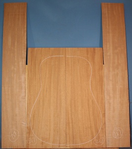 mahogany guitar back and sides WAAA*no 217