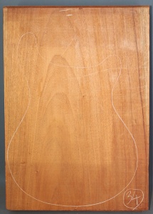 Honduras mahogany single piece body blank no 34