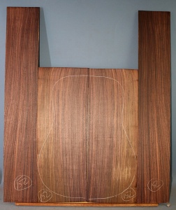 Indian rosewood guitar back sides WAAA** no 152