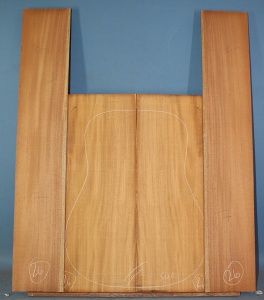 Cuban specie Surinam mahogany guitar set number 26 western size grade WAA*