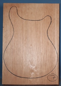 Honduras cedar single piece body blank number 7