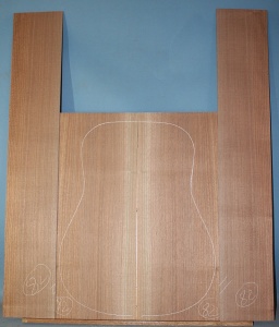 American black walnut guitar back and sides set number 82