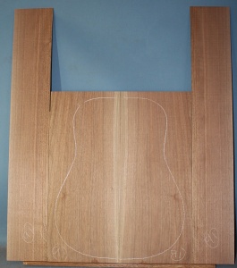 American black walnut guitar back and sides set number 91