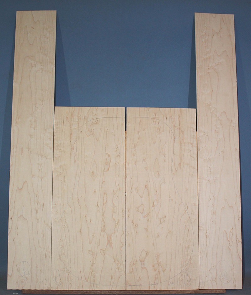 Birds eye maple guitar set WA** no 6 - Timberline - Exotic