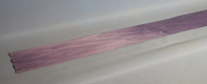 Through neck lamination piece 1150 x 110 x 0.6mm dyed purple