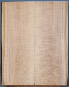 Curly maple guitar top number 120 type 'B' highest figure