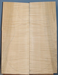 Curly maple guitar top number 1 type 'A'  highest figure