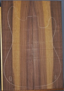 Indian rosewood guitar top type 'A'