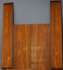 Cocobolo guitar back and sides set WAA*
