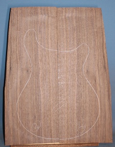 American black walnut guitar top type 'C' number 26