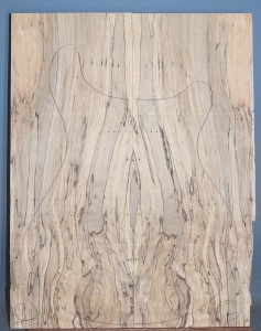 Spalted maple guitar top type 'B' strong figure number 2