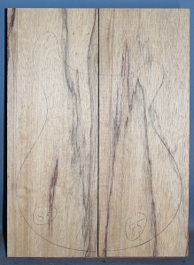 Black limba heart sap two piece blank number 85 select grade