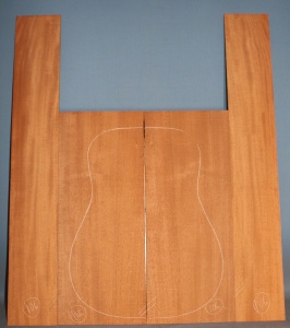 mahogany guitar back and sides WAAA*no 106