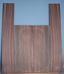 Indian rosewood guitar back sides WAAA** no 152