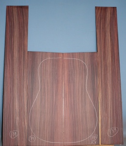 Indian rosewood guitar back sides WAAA** no 139