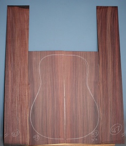 Indian rosewood guitar back and sides WAAA** no 87