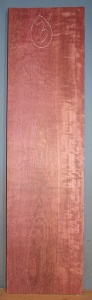Purpleheart sawn board number 3