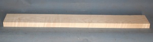 Curly maple guitar neck blank type F light figure number 154