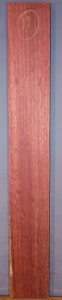 Purpleheart sawn board number 19