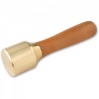 Journeymans wood carvers mallet by Veritas with solid brass head
