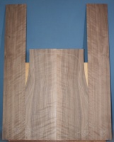 American curly black walnut guitar set number 84