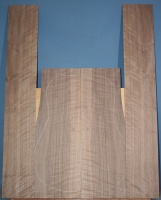 American curly black walnut guitar set number 80