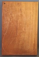 Honduras mahogany single piece body blank no 38