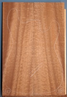Pommelle sapele guitar top number 100 type 'A'