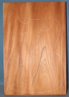Honduras mahogany single piece body blank number 16