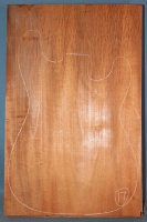 Honduras mahogany single piece body blank number 17