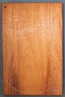 Honduras mahogany single piece body blank no 43