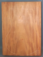 Honduras mahogany single piece body blank no 32