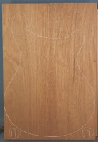 Honduras mahogany two piece body blank no 19