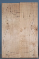 Alder two piece body blank no 14