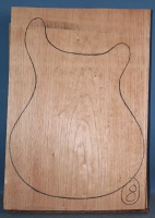 Honduras cedar single piece body blank number 8