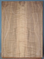 American curly black walnut guitar top type 'B' number 50