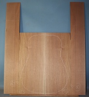 American black walnut guitar back and sides set number 93