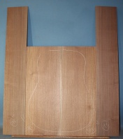 American black walnut guitar back and sides set number 98