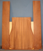 Century rippled Cuban mahogany guitar set no 61