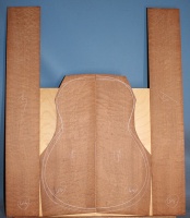 Pommelle sapele guitar back and sides CA* no 44